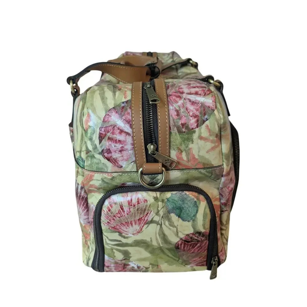 Patricia Nash Seashores Mandara Overnighter Duffle Bag Suitcase Travel NEW